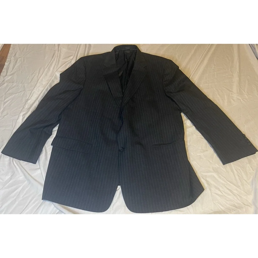 Hart Schaffner Marx Suit Jacket Mens 40 Gray Wool 2 Button Made USA Nordstrom